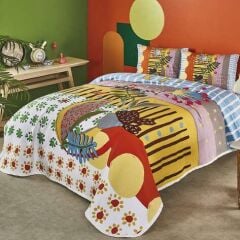 Taç Noemi V3 Sarı Pike Takımı Tek Kişilik