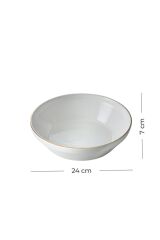 Acar 260 Nordic Pure White İstanbul 24 Cm Salata Kasesi