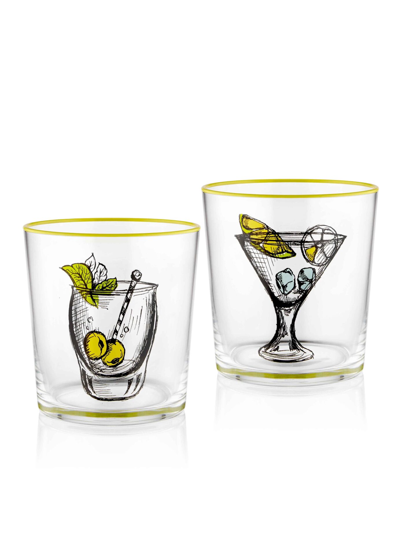 The Mia BRD0005 Su Bardağı 2 Li Set 380 Cc