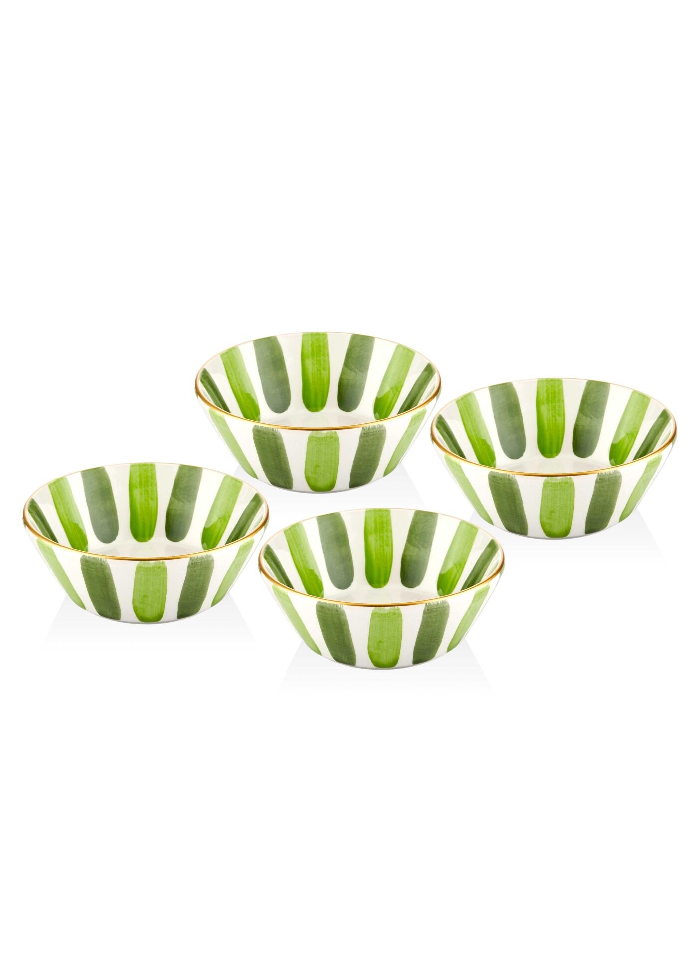 The Mia FEZ0025 FEZ 4 Lü Kase Seti 15 cm Yeşil