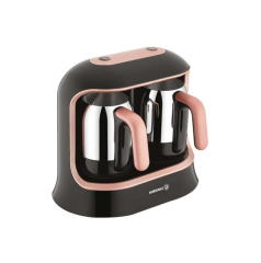 Korkmaz A861-02 Kahvekolik Twin Siyah/Rose Gold Kahve Makinesi