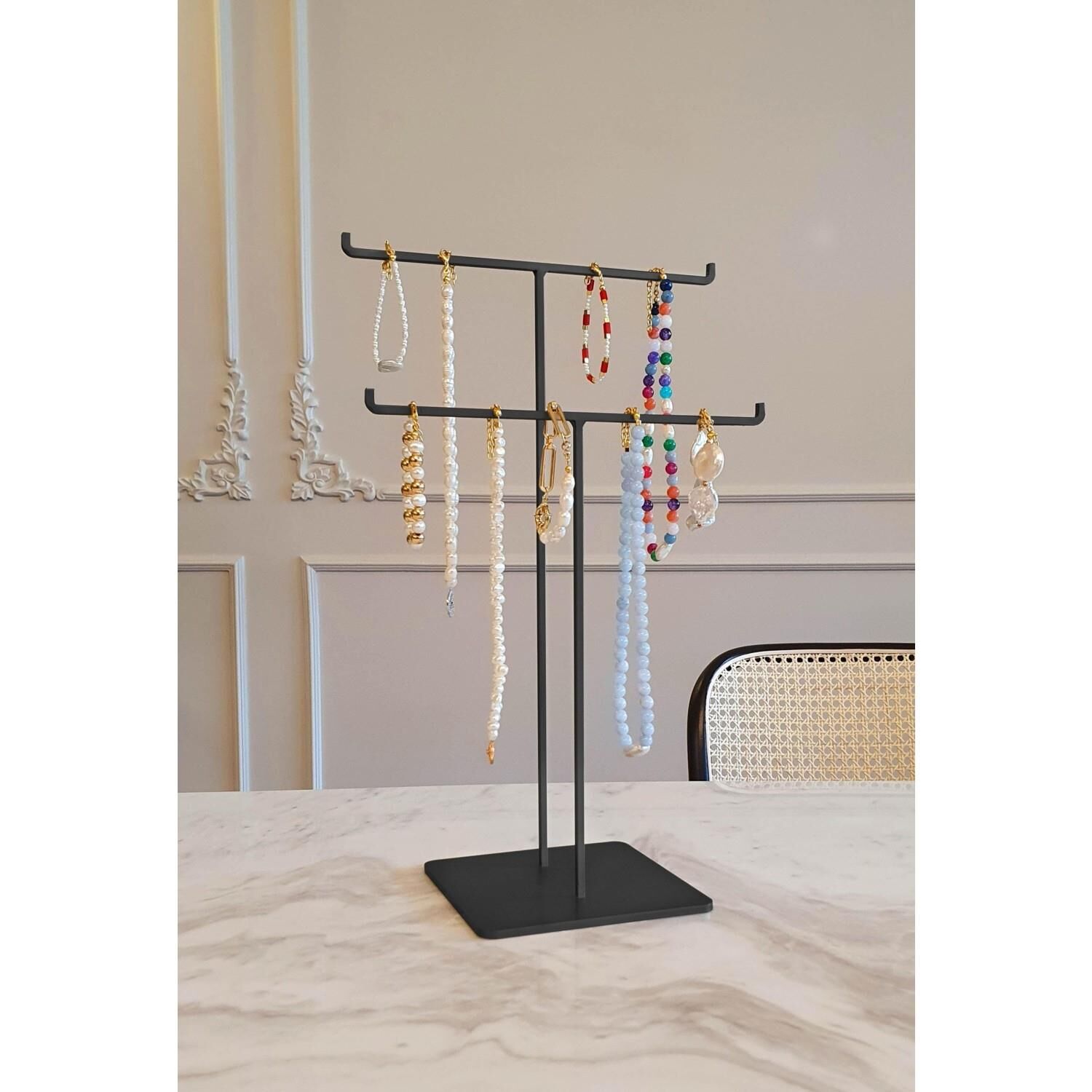 The Mia GLV0695 Takılık 2 Li Siyah 30*25 Cm