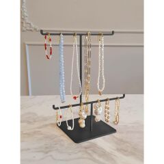 The Mia GLV0697 Takılık 2 Li Siyah 40*25 Cm