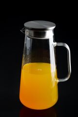 Acar 11140 Bloom Metal Kapaklı Cam Sürahi - 1800 ML