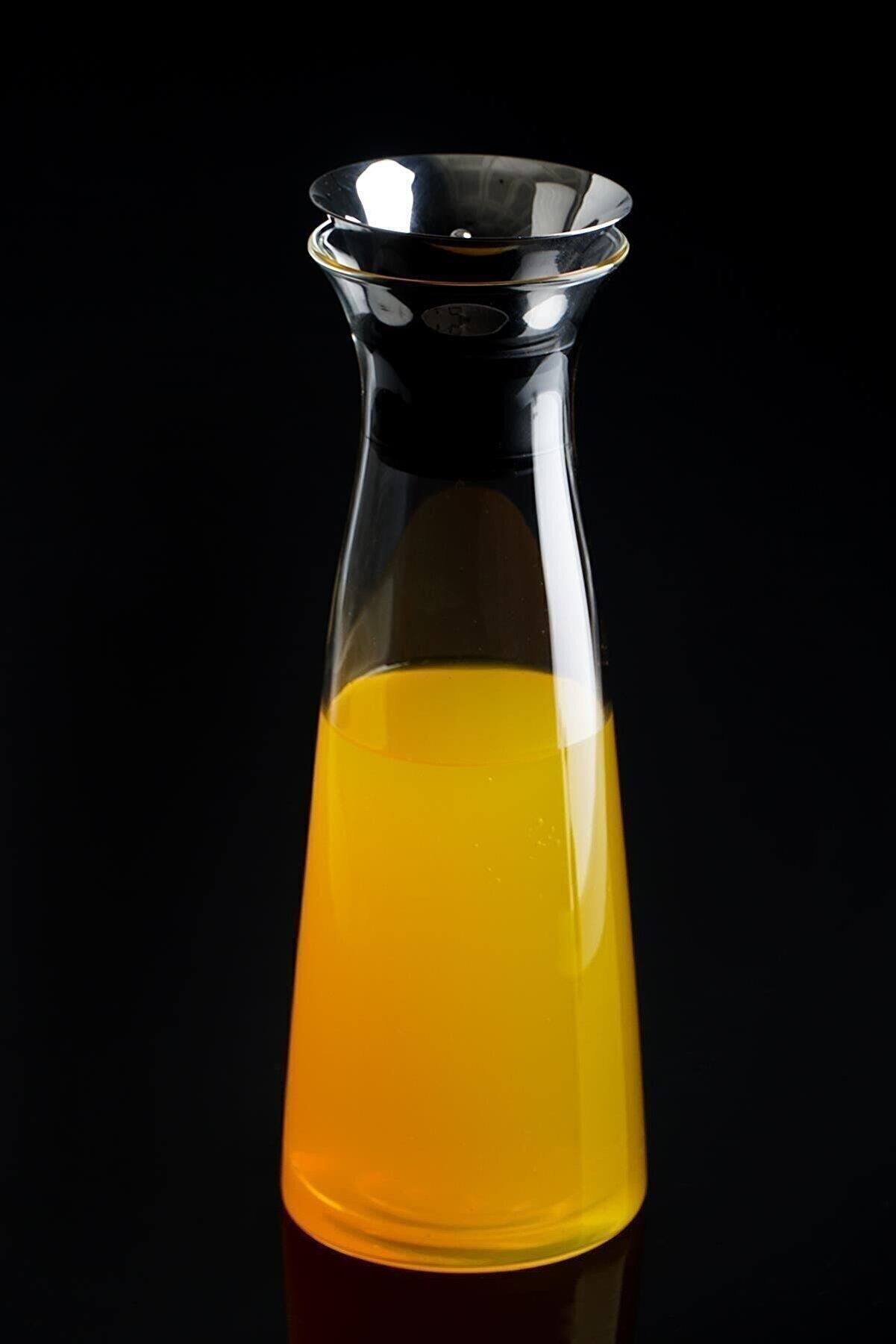 Acar 1133 Bloom Metal Kapaklı Cam Sürahi - 1000 ML