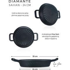 Acar XDD-22-0032 Diamente Black Sahan 24 Cm