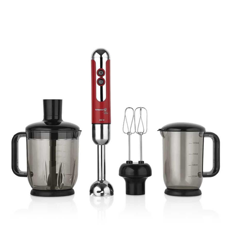 Korkmaz A447-10 Mia Mega Kırmızı Blender Set