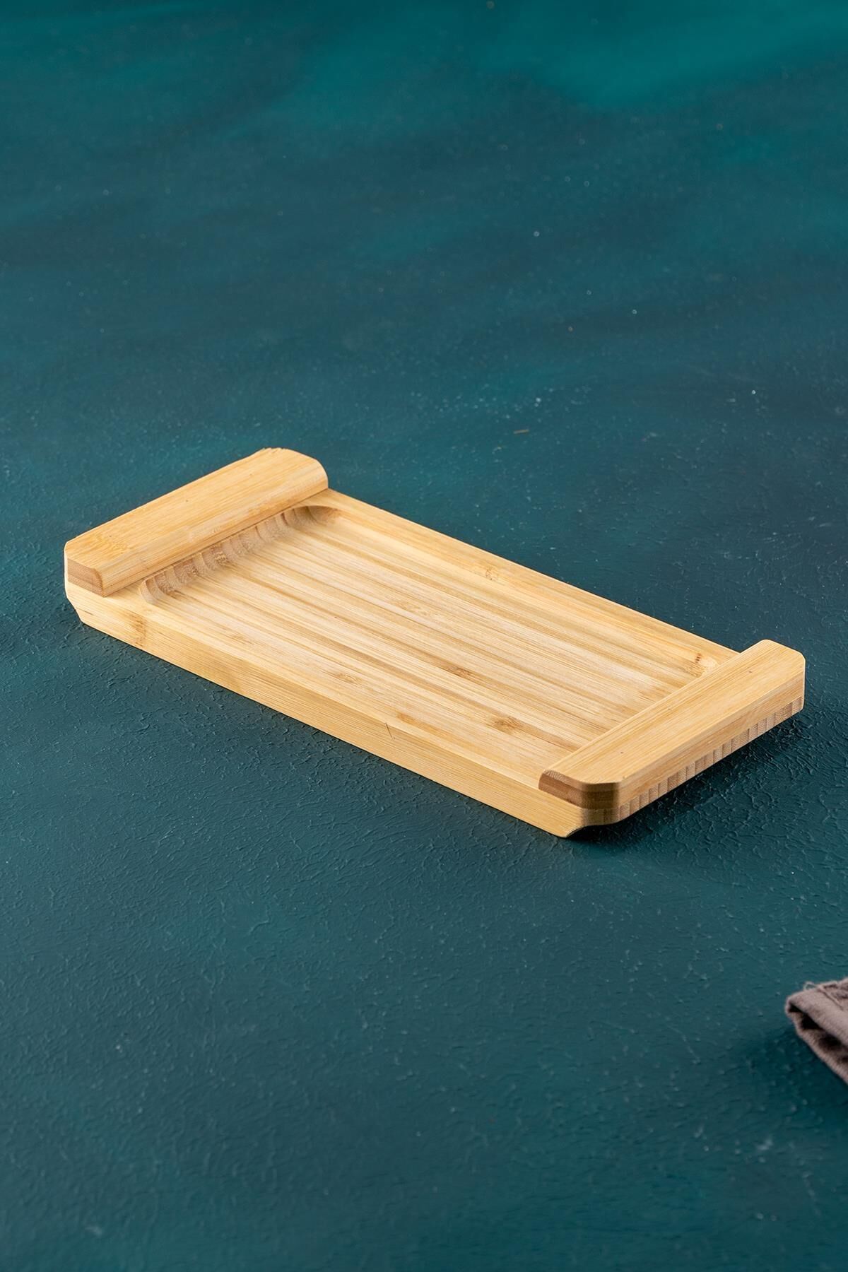 Acar 34 Bambu Dikdörtgen Sunumluk Tabak 28*13 Cm