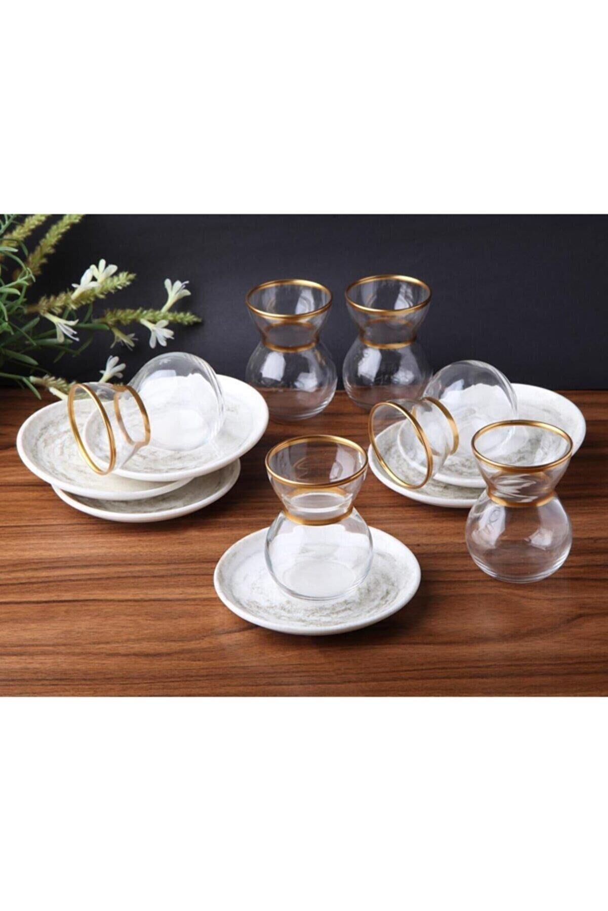 Roy Kıng RMZ004 Lorena Porselen 12 Parça Çay Seti