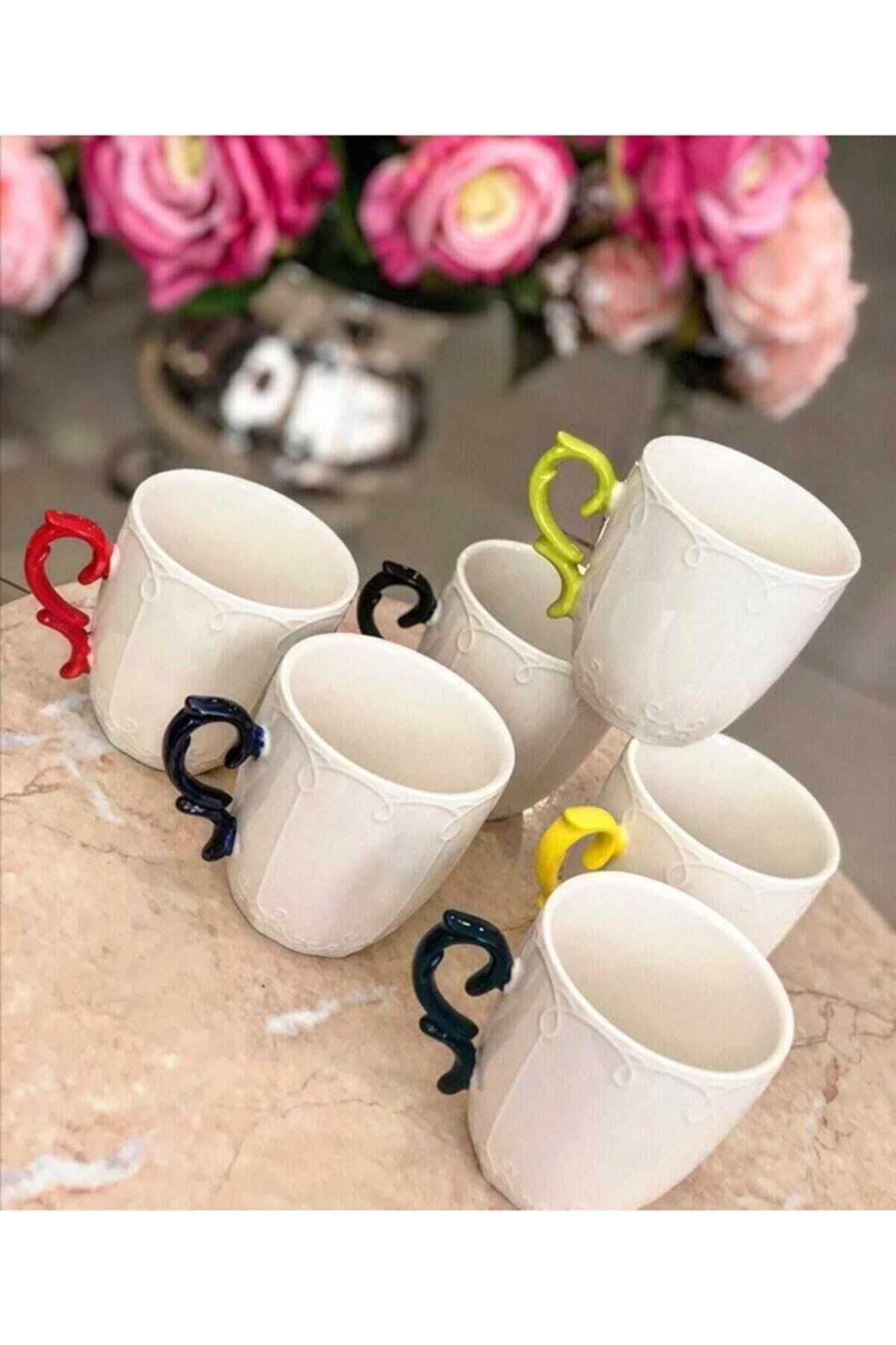 Acar 10961 Porselen Kupa Takımı 6 Lı