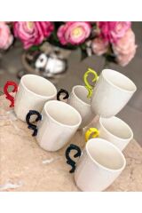 Acar 10961 Porselen Kupa Takımı 6 Lı