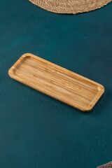Acar 38 Bambu Dikdörtgen Sunumluk Tabak 26*10 Cm