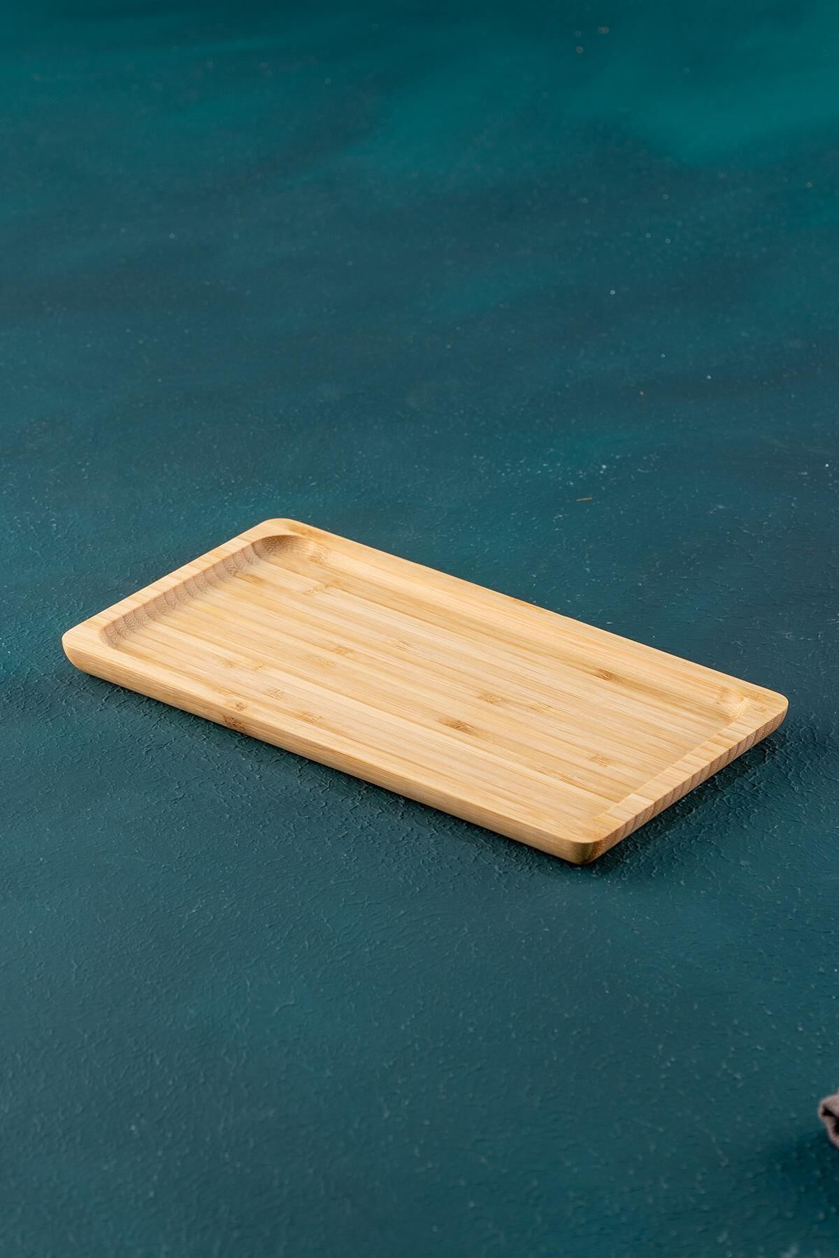 Acar 60 Bambu Dikdörtgen Sunumluk Tabak 25*14 Cm