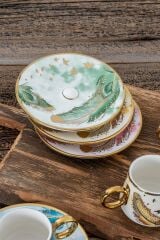 Acar 129 Elenor 6 Kişilik Porselen Kahve Fincanı Takımı