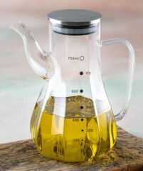 Acar 102 Metal Kapaklı Cam Yağdanlık - 750 ML
