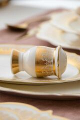 Acar 6262 Helena 60 Parça Bone Chına Emboss Gold 12 Kişilik Yemek Takımı