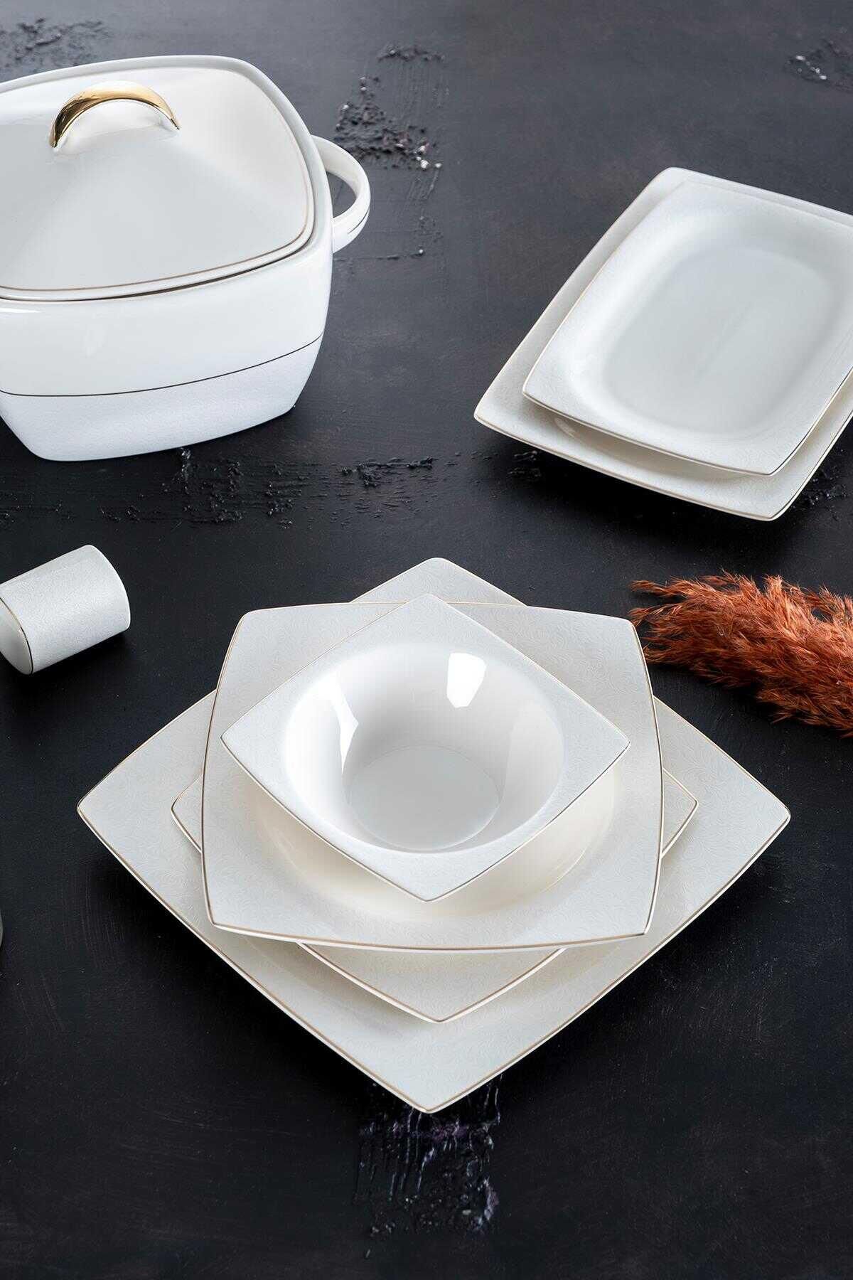 Acar 353 Story 60 Prç Bone Chına Yemek Takımı