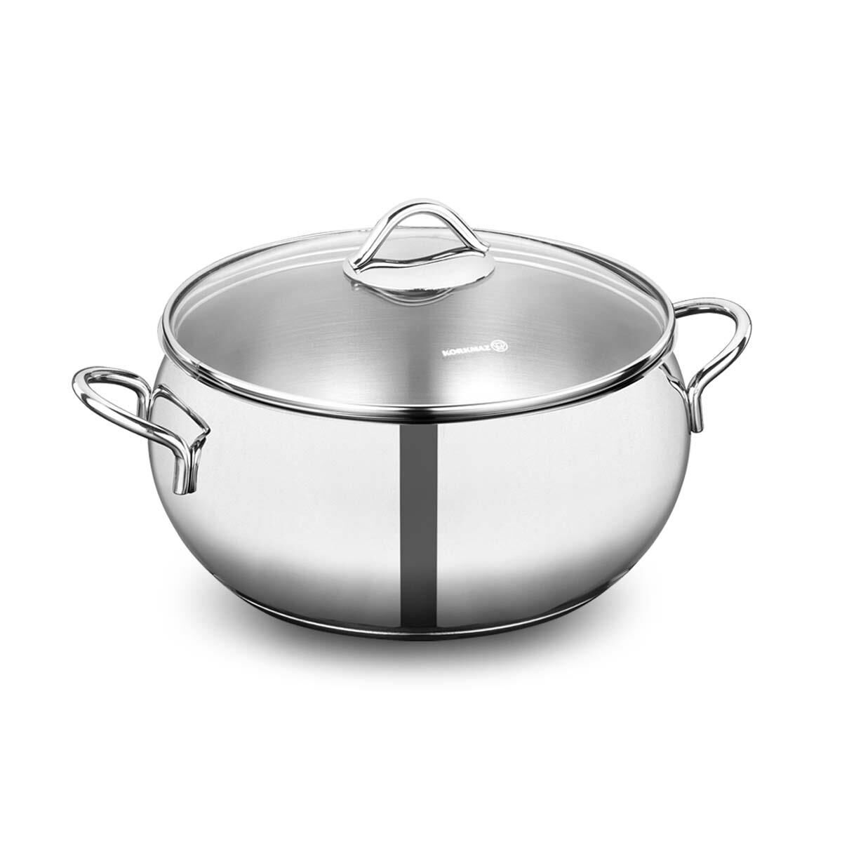 Korkmaz A1074 Tombik Tencere 22x11 Cm 4,9 Lt