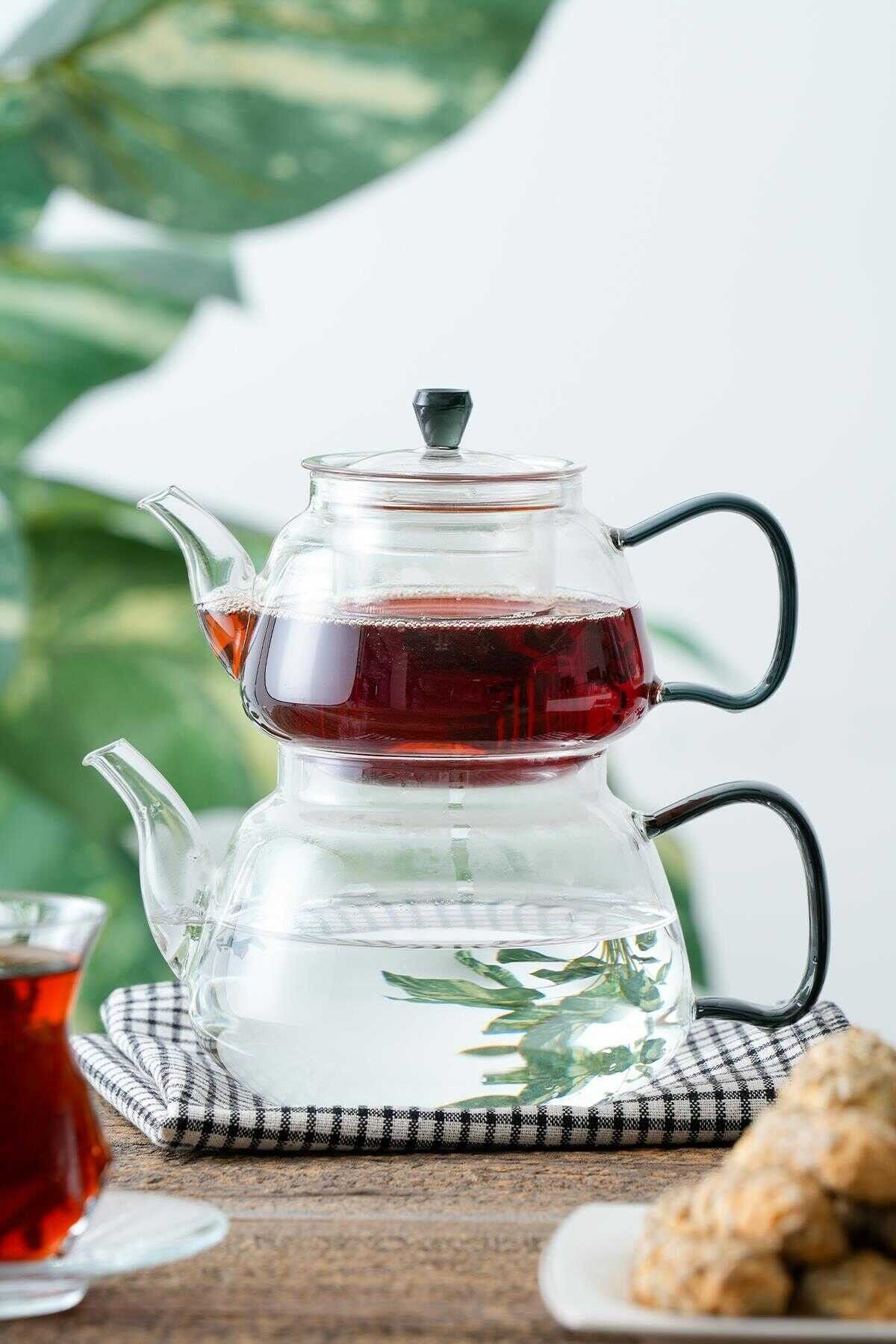 Acar 206 Jasmin Borosilikat Cam Çaydanlık