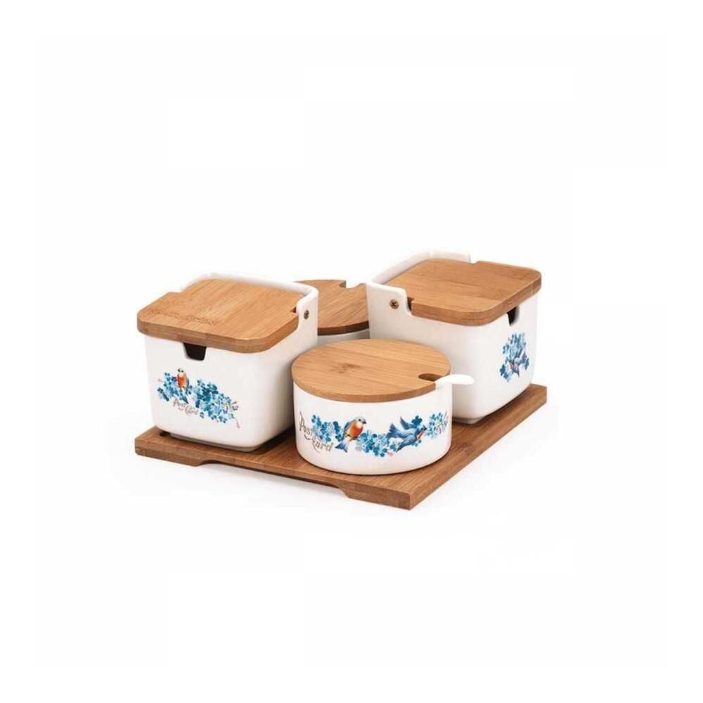 Korkmaz A684-01 Natura 13 Parça Blue Baharatlık Takımı