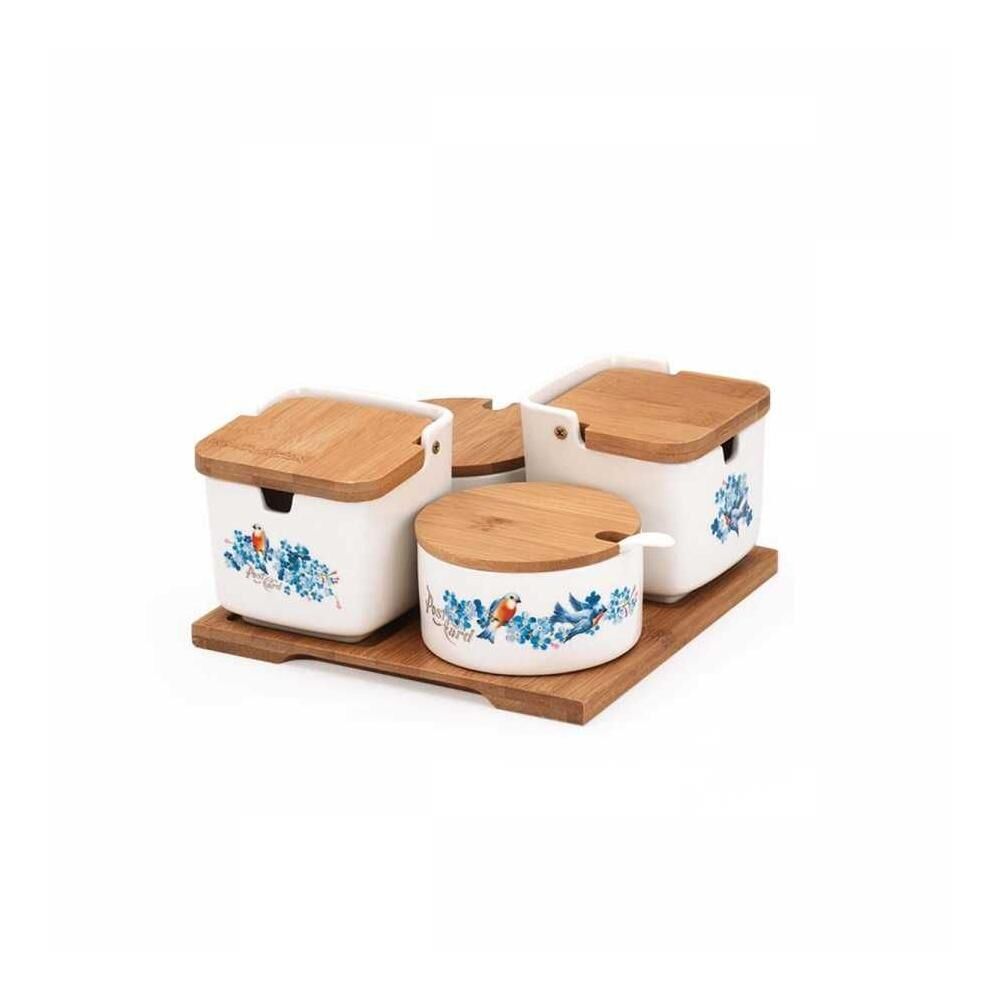 Korkmaz A684-01 Natura 13 Parça Blue Baharatlık Takımı