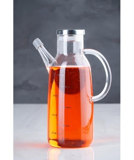 Acar Evie 11224 Metal Kapaklı Cam Yağdanlık - 750 ML