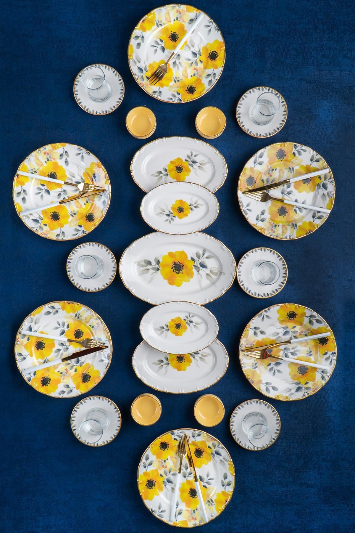 Acar 12351 Daisy 27 Parça 6 Kişilik Kahvaltı Takımı