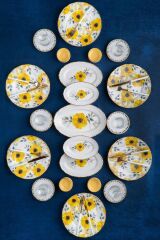 Acar 12351 Daisy 27 Parça 6 Kişilik Kahvaltı Takımı