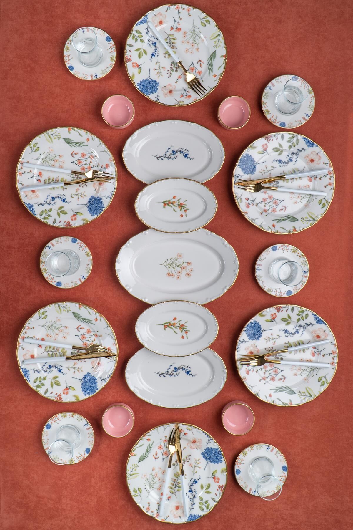 Acar 12354 Violet 27 Parça 6 Kişilik Kahvaltı Takımı