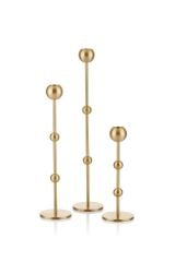 The Mia BRS0095 Brass Pirinç Şamdan 3 Lü Set