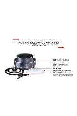 Tefal Ingenio Elegance Titanyum 8 Parça Tencere Seti