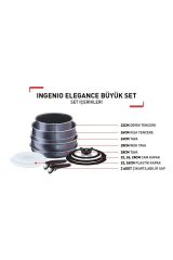 Tefal Ingenio Elegance Titanyum 12 Prç Tencere Seti
