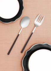 The Mia CKB0224 Bianco Salata Servis Takımı 2 Parça