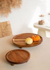 The Mia NTR0046 Natura Ayaklı Servis 20x6 Cm