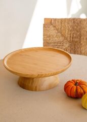 The Mia NTR0022 Natura Bambu Ayaklı Servis 28x10 Cm