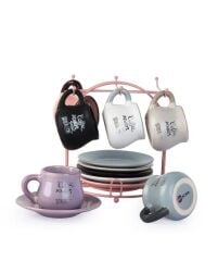 Acar 9545 Seramik 6 Lı Kahve Fincan Takımı