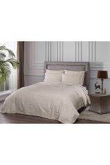 Taç Palina Bej Jakar Pike Takımı Tek Kişilik