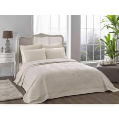 Taç Greta Bej Jakar Pike Takımı Çift Kişilik