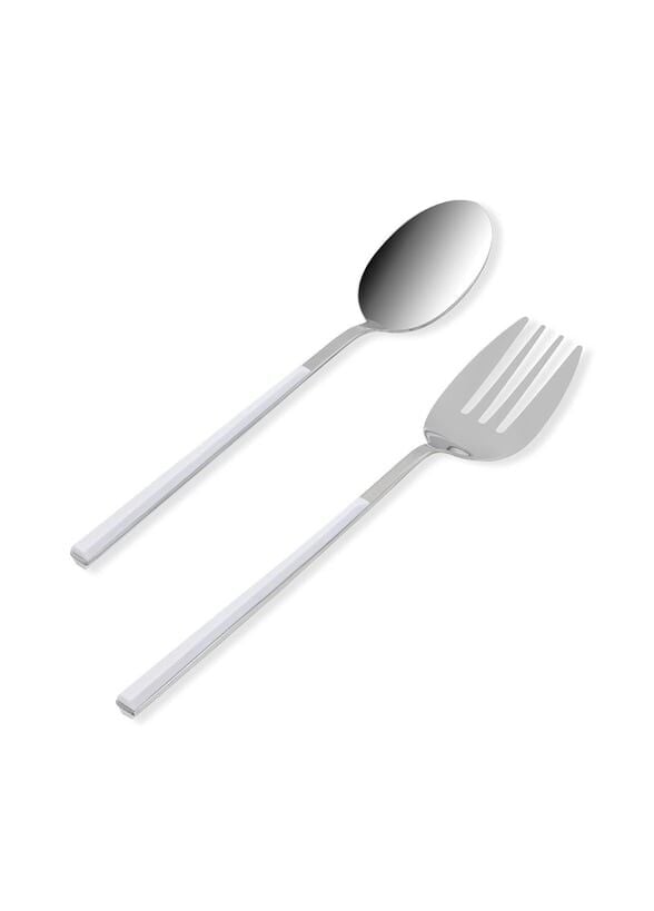 The Mia CKB0246 Bianco Salata Servis Takımı 2 Parça Gümüş