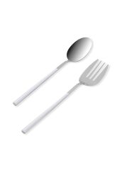 The Mia CKB0246 Bianco Salata Servis Takımı 2 Parça Gümüş
