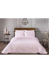 Taç Salice Pembe Jakar Pike Takımı Çift Kişilik