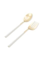 The Mia CKB0247 Bianco Salata Servis Takımı 2 Parça Gold