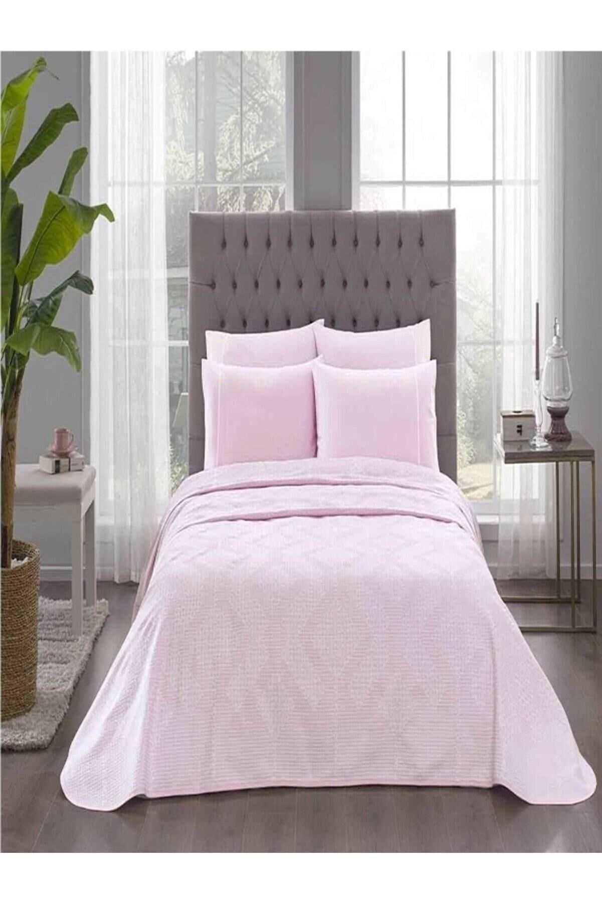 Taç Madison Pembe Jakar Pike Takımı Çift Kişilik