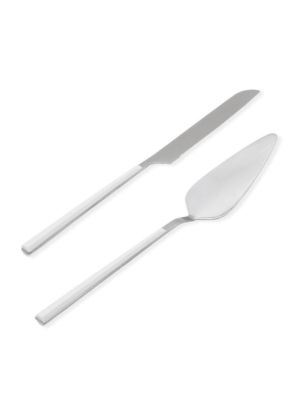 The Mia CKB0249 Bianco Pasta Servis Takımı 2 Parça Gümüş