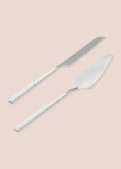 The Mia CKB0249 Bianco Pasta Servis Takımı 2 Parça Gümüş