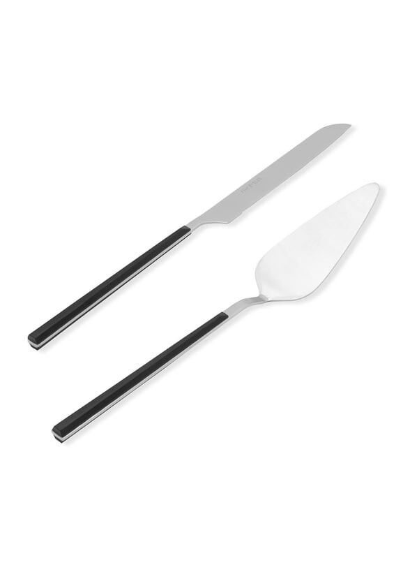 The Mia CKB0251 Bianco Pasta Servis Takımı 2 Parça Gümüş