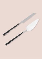 The Mia CKB0251 Bianco Pasta Servis Takımı 2 Parça Gümüş