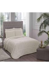 Taç Parker Bej Jakar Pike Takımı Çift Kişilik