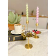 The Mia BRS0141 Brass Pirinç Oval Lokumluk 9*9 Cm