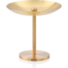 The Mia BRS0141 Brass Pirinç Oval Lokumluk 9*9 Cm